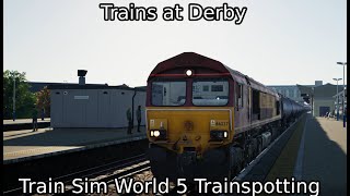 Trains at Derby (Train Sim World 5 Trainspotting 18/11/24)