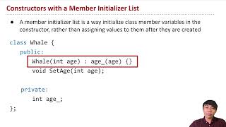 CPSC121 Lecture 11.2: Member Initializer Lists