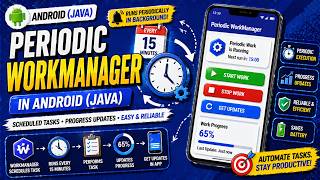 ANDROID - PERIODIC WORK MANAGER TUTORIAL IN JAVA ||