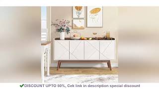 Tribesigns Sideboard Storage Cabinet Modern Buffets \u0026 Sideboards Cabinet with Storage, Acc