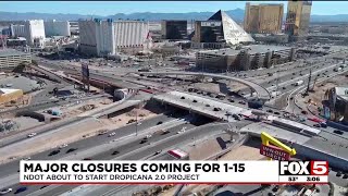 Major closures coming for I-15 in Las Vegas