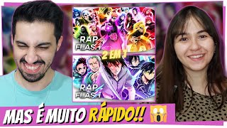 React SpeedLord 1 Akatsuki e SpeedLord 2 Espadachins | Flash Beats | React 2 em 1 | React em Casal