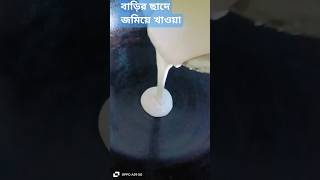 বাড়ির ছাদে জমিয়ে খাওয়া# shorts # shorts feed # yt# viral # চিতইপিঠা# Bengali pitha recipes #yammi