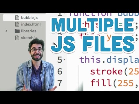7.5: Multiple js Files - p5.js Tutorial 7.5: Multiple js Files - p5.js Tutorial