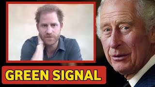 GREEN SIGNAL!🚨 King Charles gives Prince Harry green signal to return to royal family and his duties