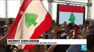 Beirut explosion: Moment of silence held for victims of blast