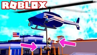 2 People On One Helicopter Rope Roblox Jailbreak Mythbusting 12 - jailbreak flying uber roblox