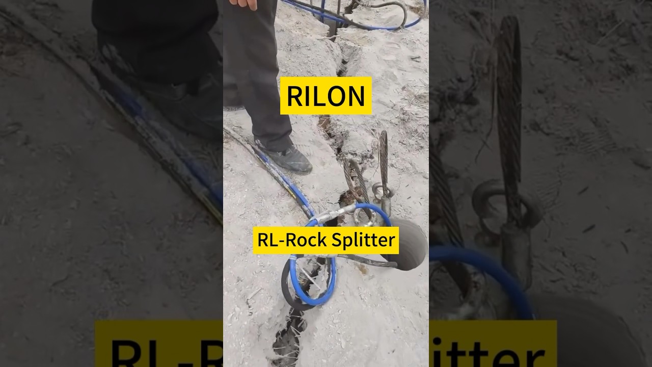 Model Rl 100 Piston Rock Splitter Pistonrocksplitter Rocksplitter