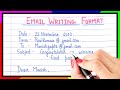 What is email writing format in english | How to email in english | Email writing format in english