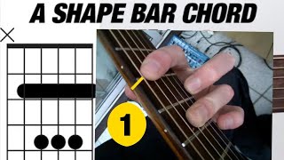The 'A Shape' Bar Chord - Part 1