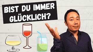 Das glas ist halb voll, wird man dann automatisch glücklich?