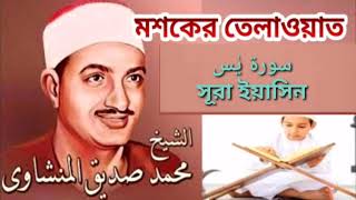 মশকের তেলাওয়াত সুরা ইয়াসিন, سوره ياسين Qari siddiq Al minshawi قاري صديق المنشاوي