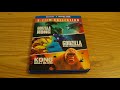 Godzilla/Kong (blu-ray unboxing) 3 film collection