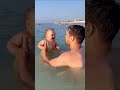 Funny baby reaction on the beach    #shorts #1080p #funny #babies