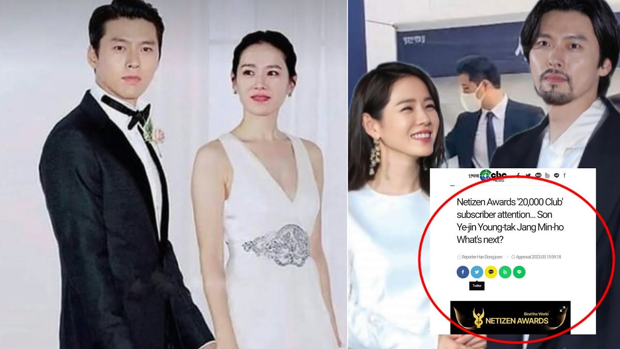 GOOD NEWS! HYUN BIN AND SON YE-JIN CONTINUE TO TOP THE NETIZENS AWARDS ...