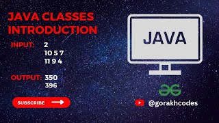 Java Classes Introduction || @GeeksforGeeks || Problem Solving || Solution || Gorakh Codes