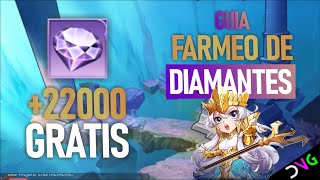 +22000 DIAMANTES AL MES  | GUÍA DEFINITIVA DE FARMEO DE DIAMANTES | 220 GEMAS GRATIS COMO DIAMANTES