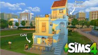 THE SIMS 4 | Small HOUSE WITH CAFÉ | Speed Build |NO CC| NO TALKING