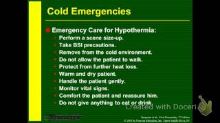 Cold Emergencies CR