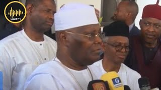 El-rufai Watch As Atiku Speaks About The Late Chief Edwin Clark, @ Condolence Visit In Abuja