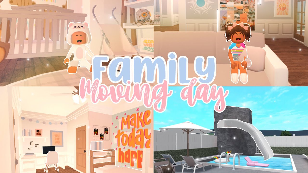 FAMILY MOVING DAY! | Roblox Bloxburg Roleplay *with Voice* - YouTube