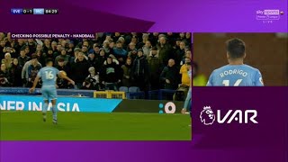 VAR REFEREE A CHEATING DISGRACE | HANDBALL NOT GIVEN in Everton 0-1 Man City game | Reaction