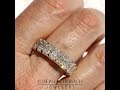 custom made 13ct radiant cut diamond anniversary band