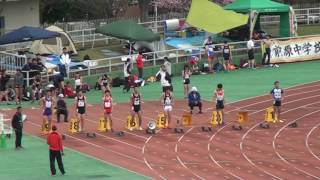 2017.04.09 福岡県春季記録会 一般男子100ｍ決勝