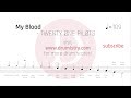 Twenty One Pilots - My Blood Drum Score