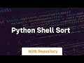 python shell sort