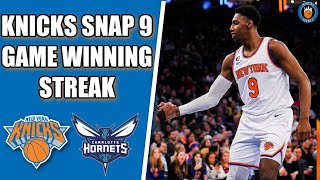 Knicks SNAP 9 Game Winning Streak Vs Hornets... By @Knicks Media - EDayFm