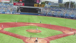 【共栄学園】田嶋 勇斗くん〜中村 ワツラフ和玖斗くんを三振（東東京大会 共栄学園 対 東亜学園2023年7月30日）