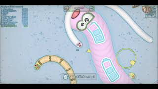 PERSONAL GAMING WORMS ZONE TIKTOK VIDEO!WORMS ZONE KILLING THE GAINT SNAKE