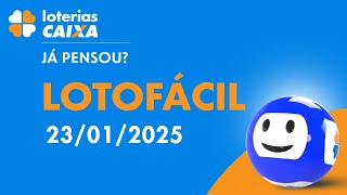 Resultado da Lotofácil - Concurso nº 3301 - 23/01/2025