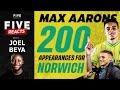 Norwich City’s Max Aarons Reaches Milestone 200 Appearances At 23 Years | Pitch Side At Carrow Road