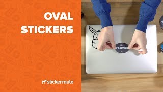 Oval stickers