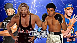 BATTLES CONTINUE ON THURSDAY NIGHT THUNDERSTORM - #hogan and #nash vs #cena and #ali - 18/04/2024