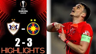 Qarabağ vs FCSB 2-3 Highlights | UEFA Avropa Liqası 2024-25