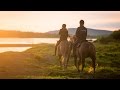 Horseback Riding under the Midnight Sun in Rovaniemi, Lapland, Finland