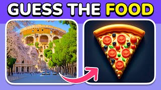 Guess the Hidden Food by ILLUSION 🍔🌭🍕 Easy, Medium, Hard levels