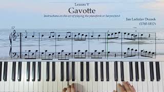 Grade 2 Piano: Gavotte - Lesson V by Jan Ladislav Dussek #classicalpiano #piano #dussek #music