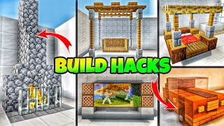 Minecraft: 10 Household Build hacks and Ideas | Easy to build