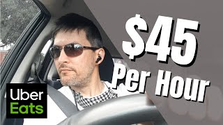 Earning $45 per hour on Uber Eats!!!