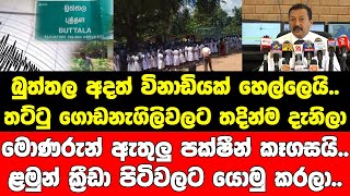 බුත්තල අදත් විනාඩියක් හෙල්ලෙයි..මොණරුන් ඇතුලු පක්ෂීන් කෑගසයි..ළමුන් ක්‍රීඩා පිටිවලට යොමු කරලා..