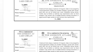 How to easily make custom numbered Raffle Tickets with MS Word and MS Excel