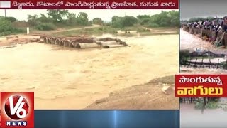 Heavy Rains In Adilabad District | Rains To Hit Telugu States For Next 48 Hours | V6 News