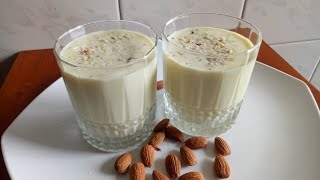 Badam milk shake | Almond milk recipe| ರುಚಿಕರ ಬಾದಾಮಿ ಹಾಲು ಹೀಗೆ ಮಾಡಿ |