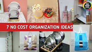 7 No Cost Home Organization Ideas | DIY Home & Kitchen Organizers from waste material | Best out of