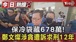 保冷袋藏678萬! 鄭文燦涉貪遭訴求刑12年｜TVBS新聞 @TVBSNEWS01