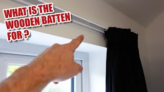 How to fit curtain tracks & rails? Do you need a wooden batten?